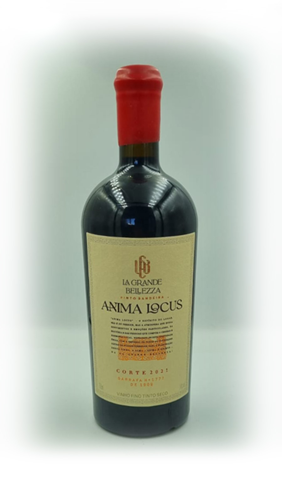 imagem Vinho Tinto La Grande Belleza Anima Locus