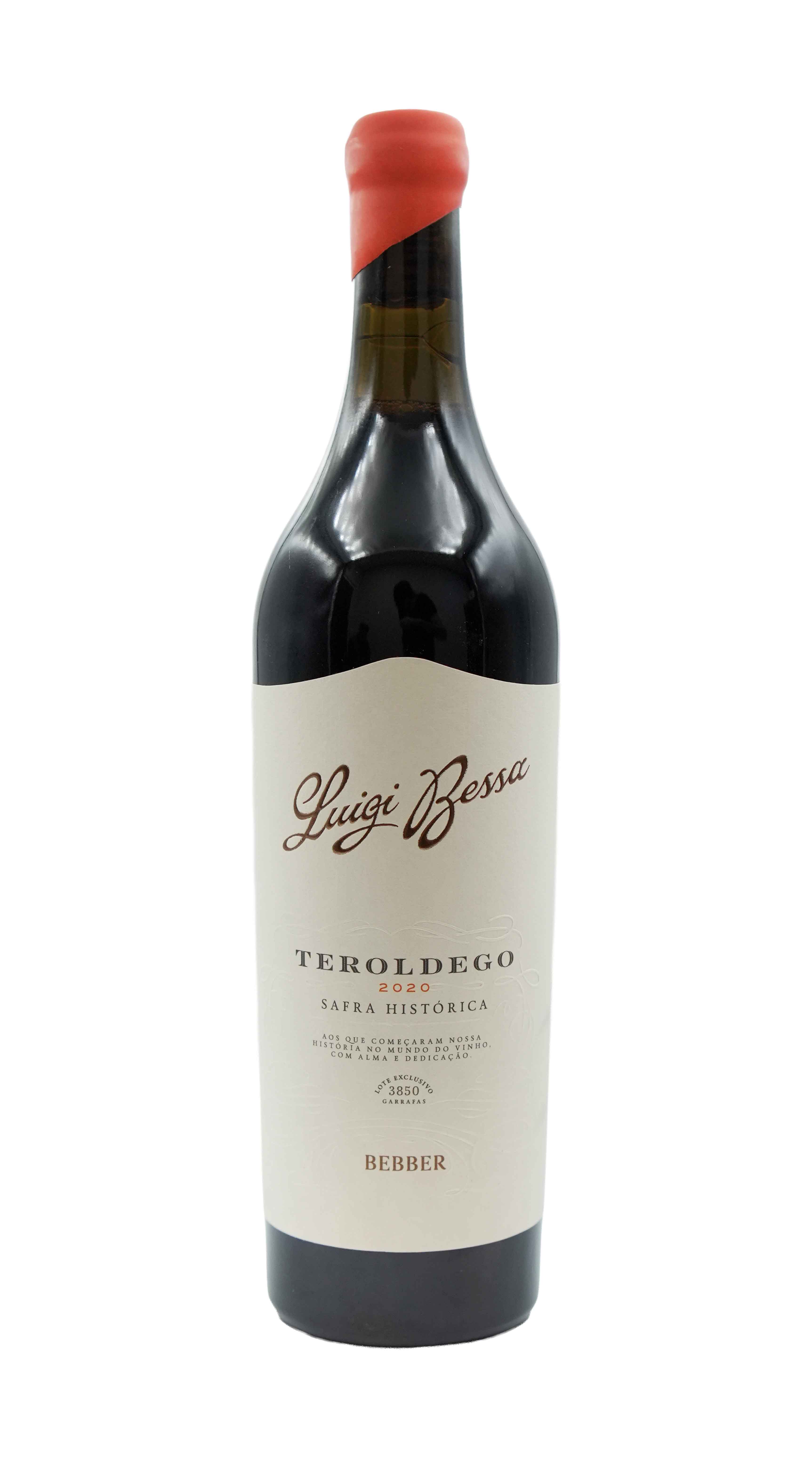 imagem Vinho Tinto Luigi Bessa Família Bebber Safra Histórica
