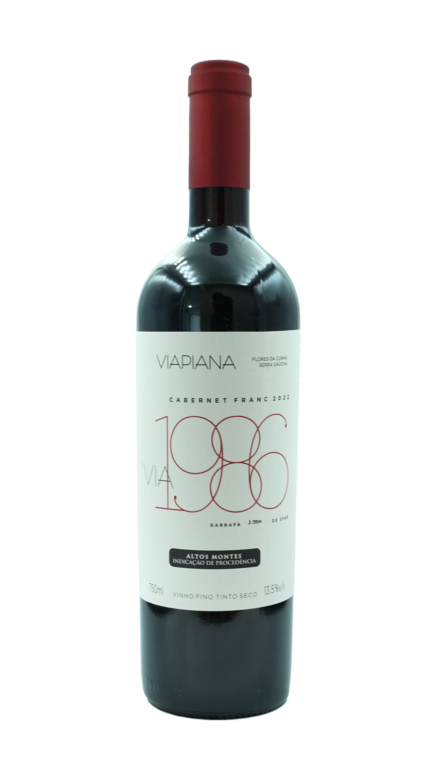imagem Vinho Tinto Viapiana Via 1986 Cabernet Franc 2022