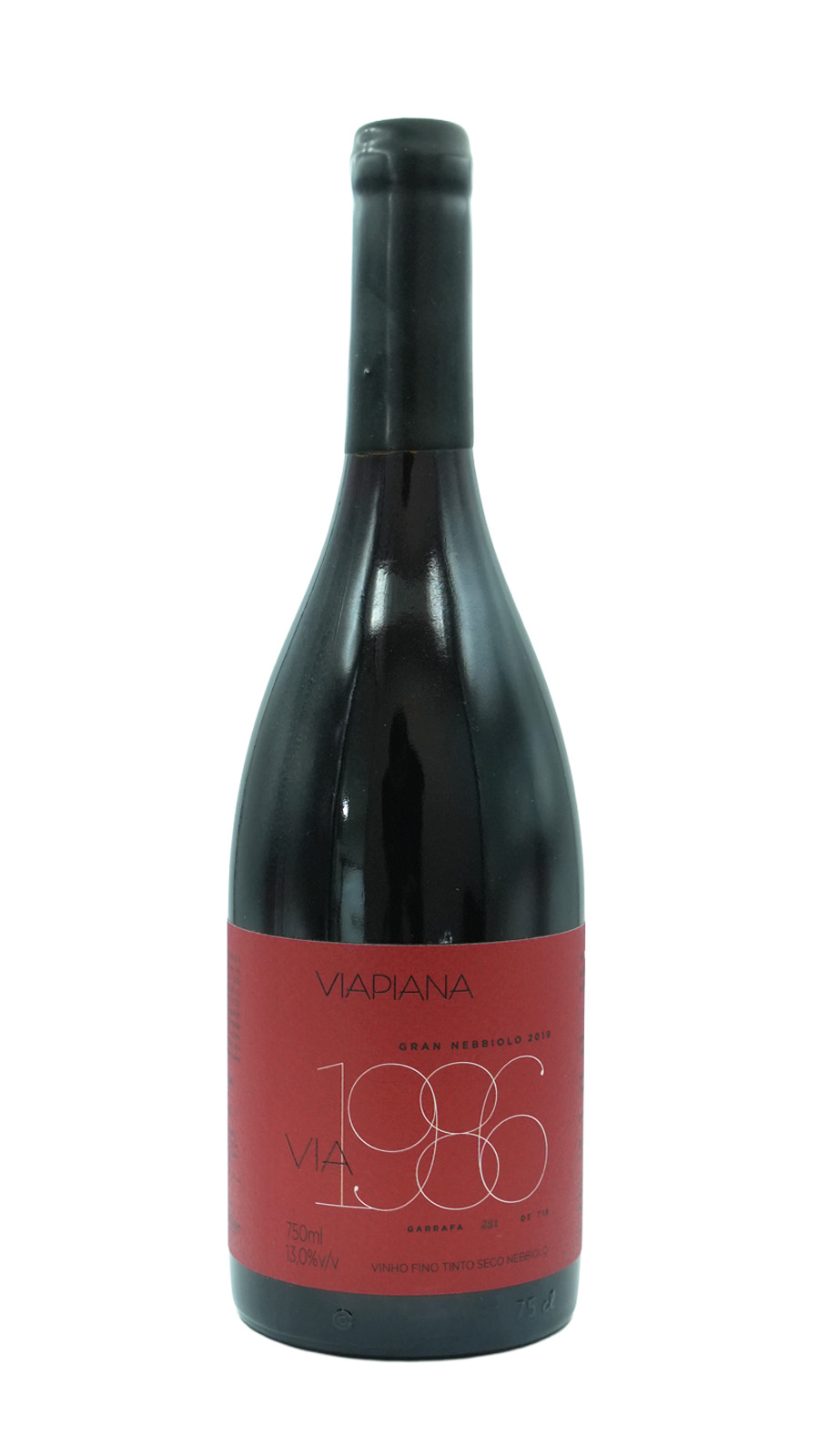 imagem Vinho Tinto Viapiana Via 1986 Gran Nebbiolo 2019